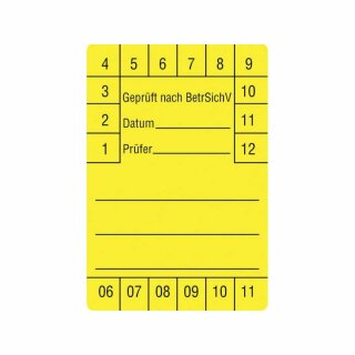 Prüfetiketten 60 x 40 mm 250 Stück